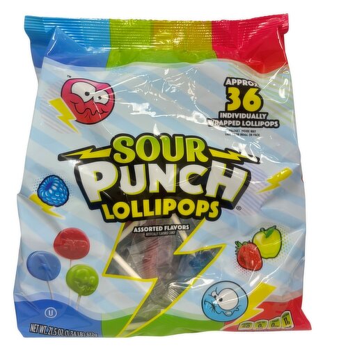 Sour Punch Lollipops